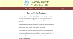 Desktop Screenshot of biomaxhealth.com